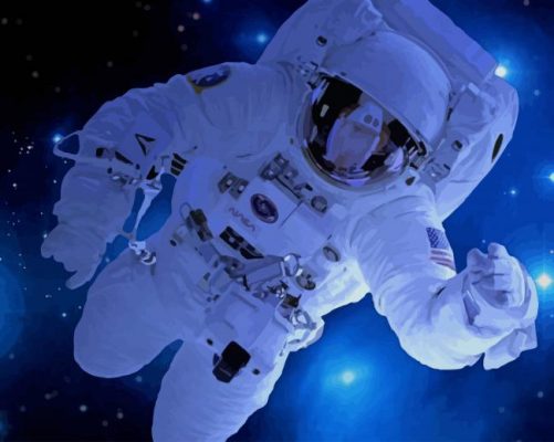 Astronaut Space paint by number