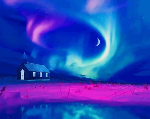 Aurora Borealis Dream paint by number