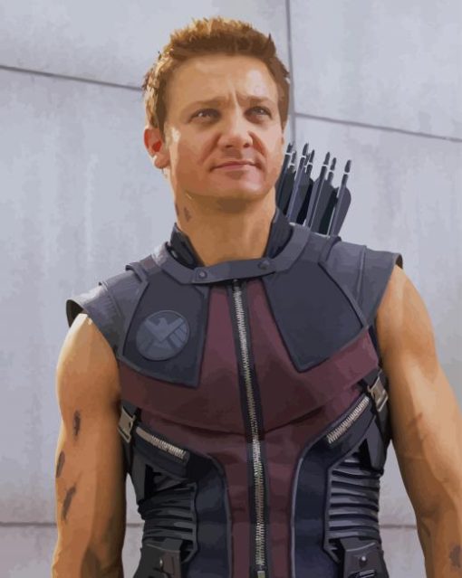 Avengers Clint Barton paint by numbers