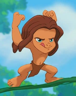 Baby Tarzan paint by numbers