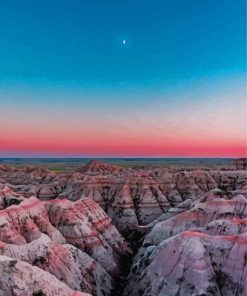 Badlands National Park Dakota paint by number