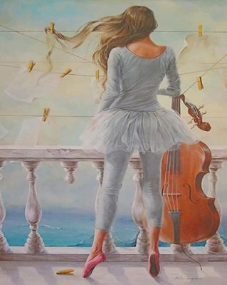 Ballarina paint by numbers