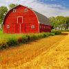 Barn Field paint by number