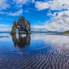 Basalt Rock Iceland Sea paint by number