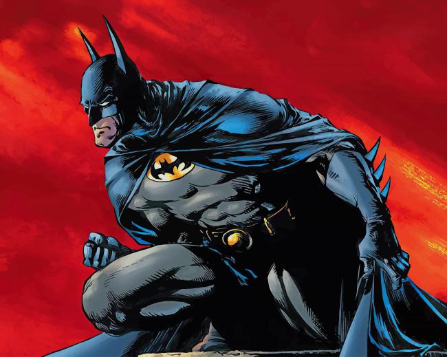 Batman Comics Bernie Wrightson paint by number