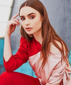 Beautiful Actress Lily Collins Paint By Numbers