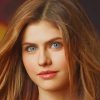 Beautiful Alexandra Daddario paint by number