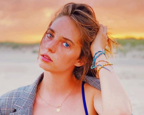 Beautiful American Actress Maya Hawke paint by numbers