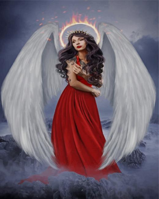 Beautiful Angel paint by numberBeautiful Angel paint by number