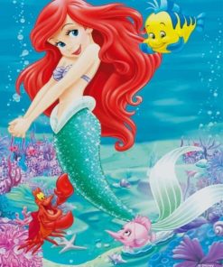 Beautiful Ariel paint By numbers