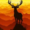 Beautiful Deer at The Sunset paint by numbers