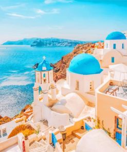 Santorini City In Greece Paint By Numbers