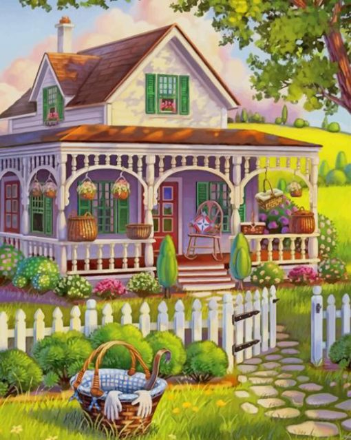 Beautiful House paint by numbers