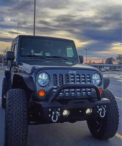 Beautiful Jeep paint by numbers