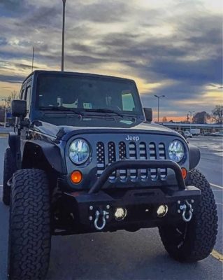 Beautiful Jeep paint by numbers