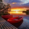 Beautiful seascape sunset paint by numbers