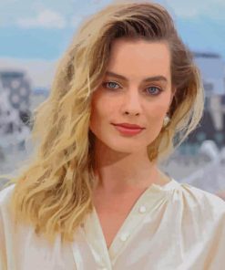 Beautiful Margot Robbie paint by number