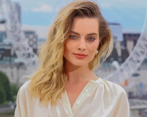 Beautiful Margot Robbie paint by number