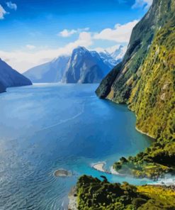 Best View Milford Sound paint by numbers