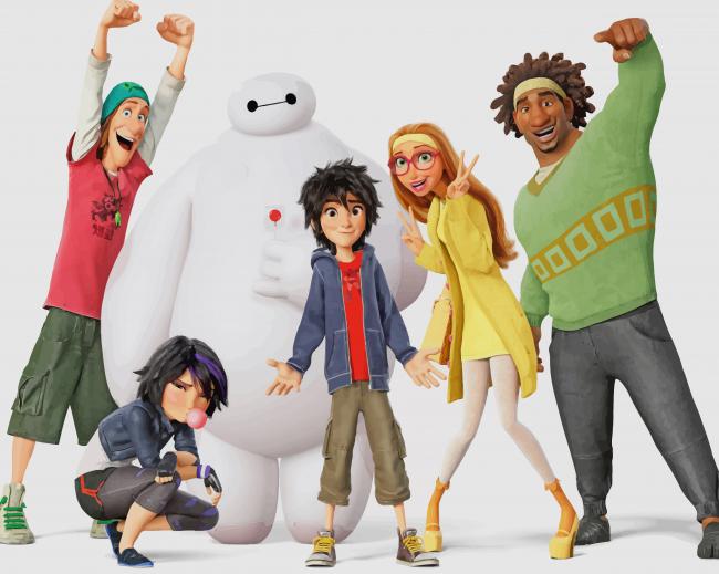 Big Hero Movie paint by number