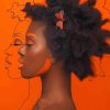 Black Girls With Butterflies In Hair paint by numbers