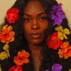 Black Girls With Flowers In Hair paint by numbers