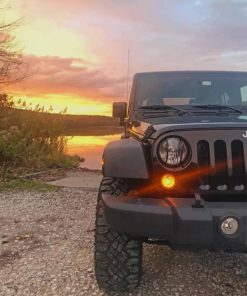 Black Jeep paint by numbers