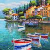 Boats On The River paint by numbers