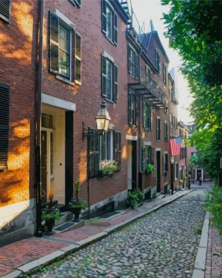 Boston Buildings paint by numbers