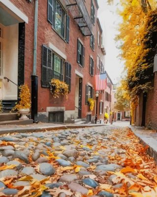 Boston In Autumn paint by numbers