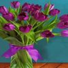 Bouquet Of Purple Tulips paint by numbers