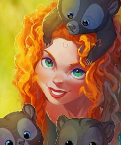 Brave Merida paint by numbers