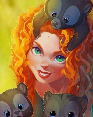 Brave Merida paint by numbers