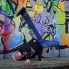 Break Dancer And Graffiti Wall paint by numbers