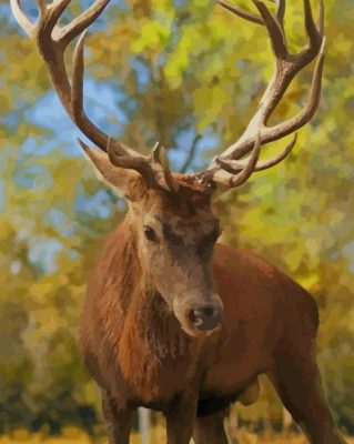 Brown Deer paint by numbers