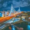 Cable Stayed Bridge paint by numbers