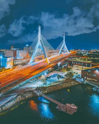 Cable Stayed Bridge paint by numbers