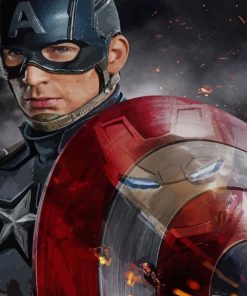 Captain America The First Avenger paint by numbers