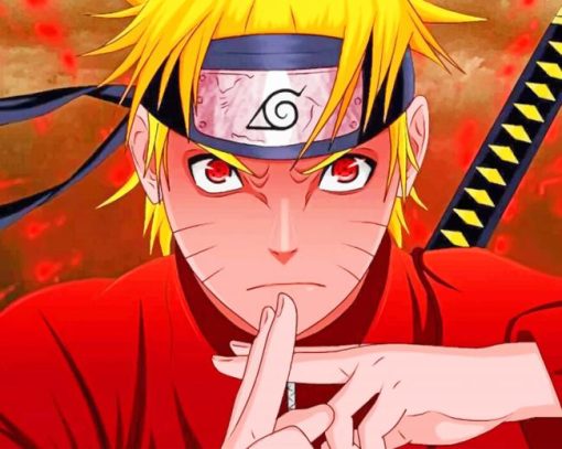 famous cartoon the fire man naruto painting by numbers