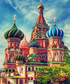 St. Basil's Cathedral Russia paint by numbers