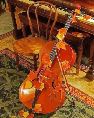 Cello Autumn paint by numbers