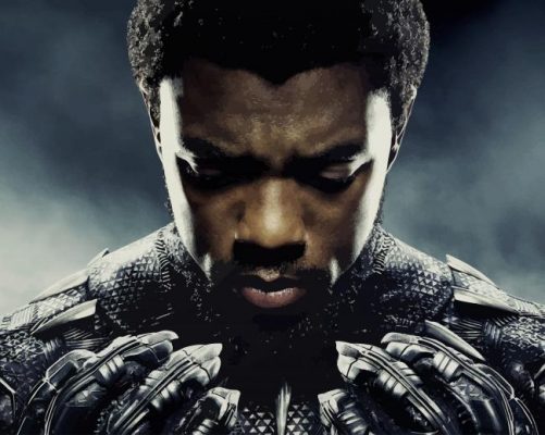 Chadwick Boseman As Black Panther paint by number