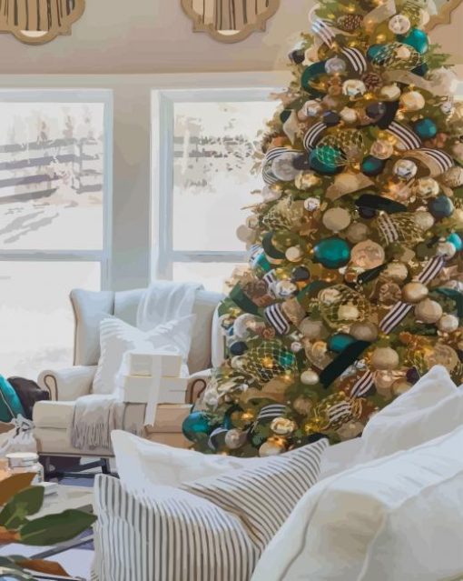 Christmas Ornament paint by numbers