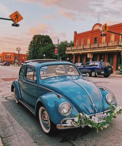 classic Volkswagen Beetle paint by number