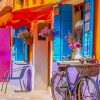 Colored Houses Italy paint By Numbers