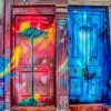 Colorful Doors paint by numbers