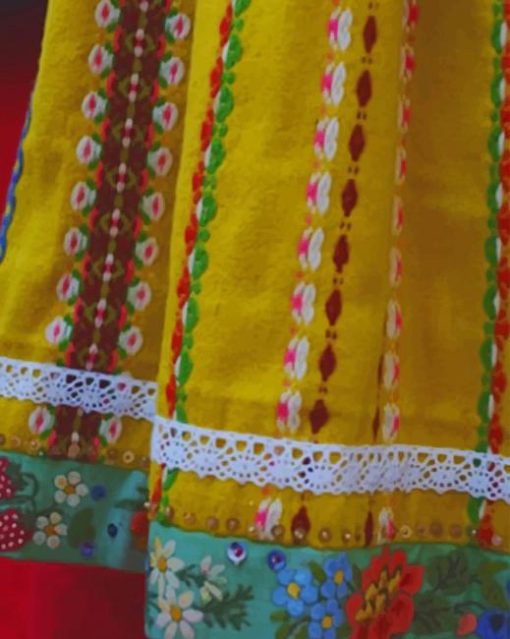 Indian Colorful Dress paint by numbers