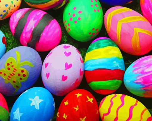 Easter Eggs paint by number