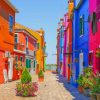 Colorful House Italy paint by numbers