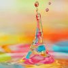 Colorful Water Drop paint by number